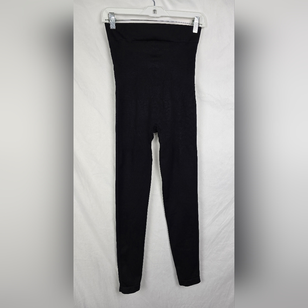 Blanqi Everyday Maternity Belly Support Leggings Black Travel Comfy sz M - Picture 7 of 8